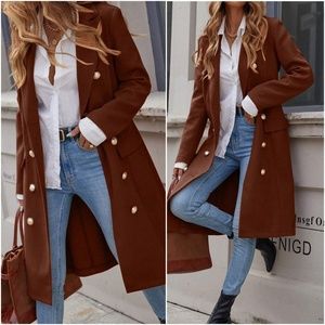 Classic Button up Long Jacket Coat